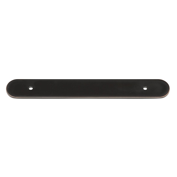Gliderite Hardware 7-1/4 in. Oil Rubbed Bronze Rounded Back Plate 5-1/16 in. Center to Center - 7343-128-ORB 7343-128-ORB-1 - main